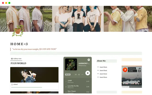 P1harmony Notion Template